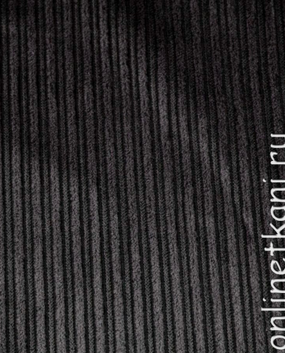 Ткань Пальтовая "Серый мех" 0077 цвет серый в полоску картинка