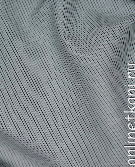 Ткань Хлопок "Бенедикт" 0100 цвет серый в полоску картинка