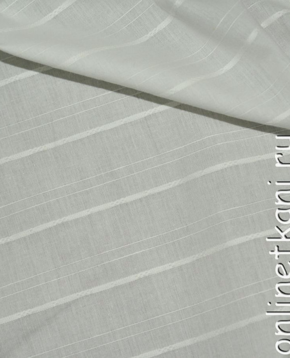 Ткань Хлопок "Летняя классика" 0104 цвет серый в полоску картинка 1