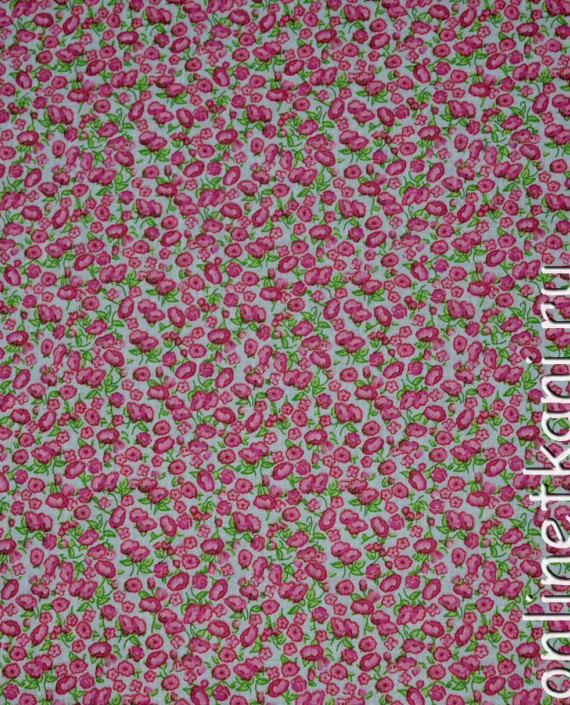 Ткань Хлопок "Алана" 0114 цвет розовый цветочный картинка