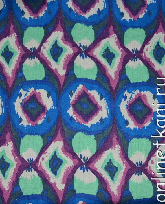 Ткань Хлопок "Виринея" 0142 цвет разноцветный абстрактный картинка