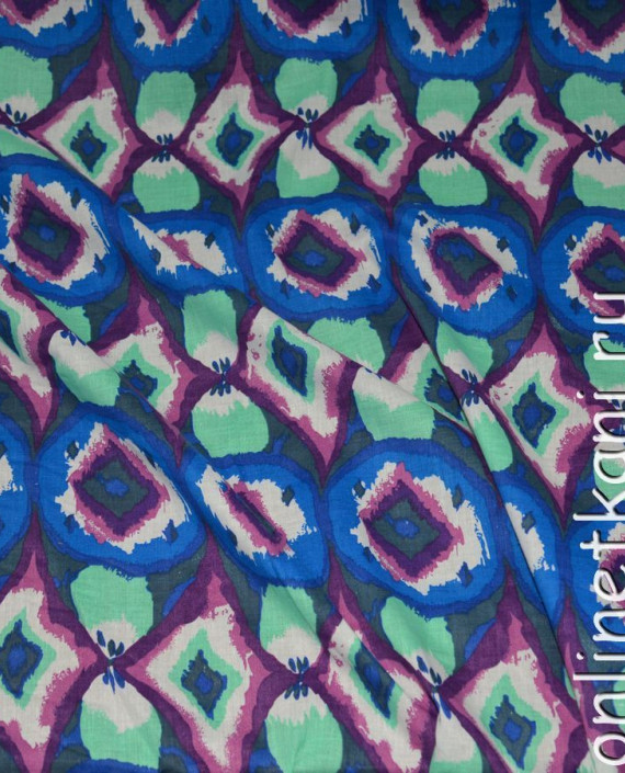 Ткань Хлопок "Виринея" 0142 цвет разноцветный абстрактный картинка 1