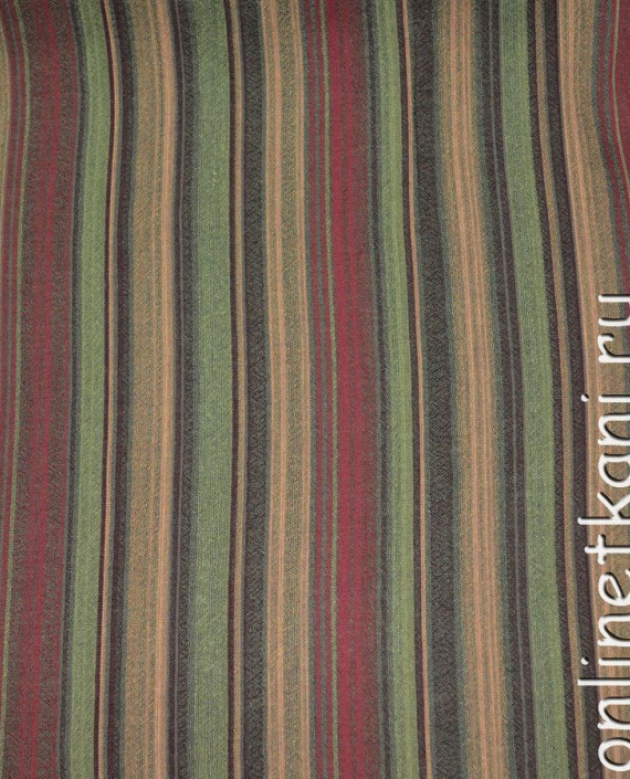 Ткань Хлопок Рубашечный "В деревенском стиле" 0178 цвет разноцветный в полоску картинка 3