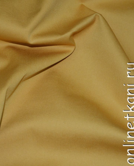Ткань Хлопок Рубашечный "Песок" 0184 цвет золотой картинка 1