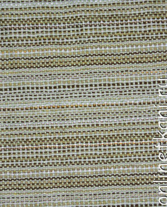 Ткань Хлопок Блузочный "Евдокия" 0186 цвет бежевый в полоску картинка 2