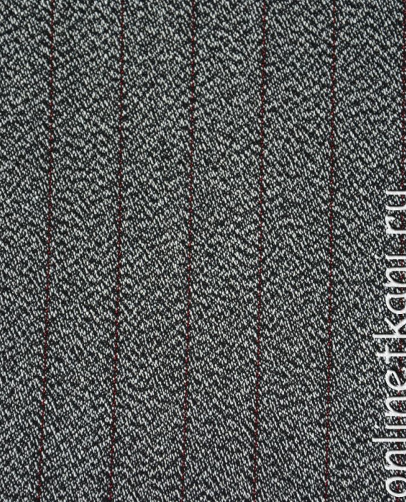 Ткань Хлопок Рубашечный "Серджио" 0214 цвет серый в полоску картинка 1