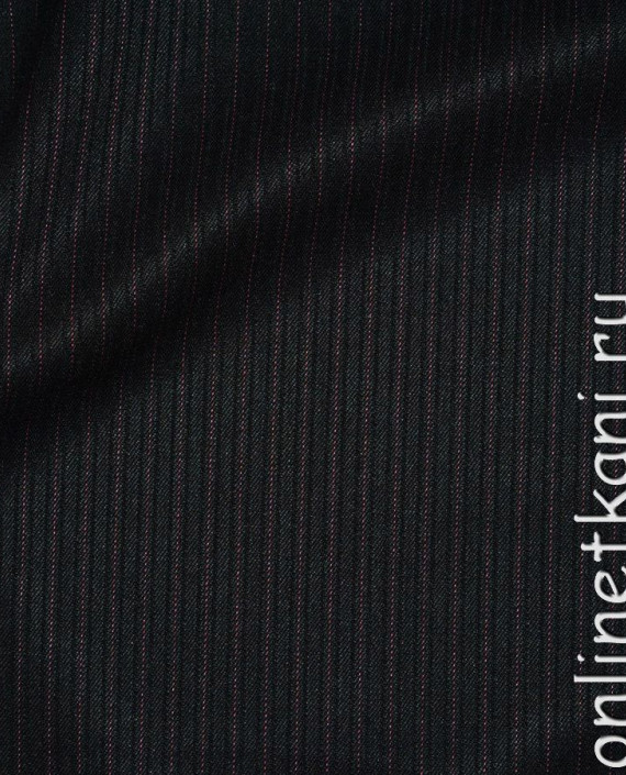 Ткань Хлопок Рубашечный "Тэкито" 0236 цвет черный в полоску картинка