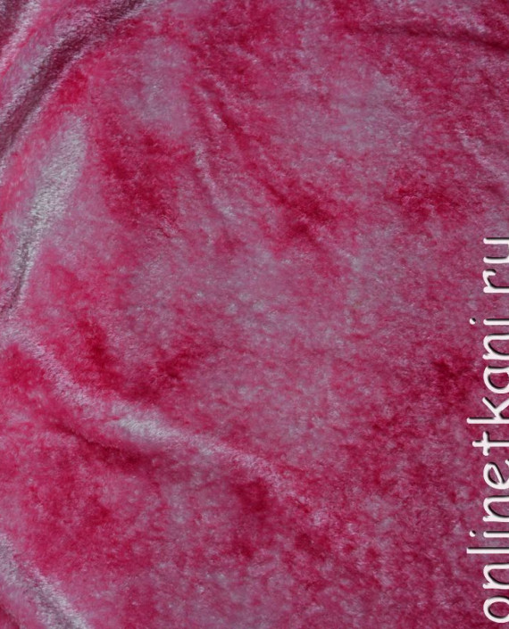Ткань искусственный мех "Голливудский розовый" 0044 цвет розовый картинка 1