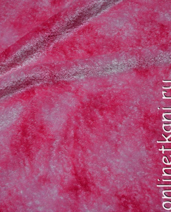 Ткань искусственный мех "Голливудский розовый" 0044 цвет розовый картинка 2