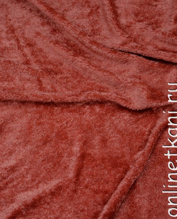 Ткань искусственный мех "Томатный" 0045 цвет красный картинка