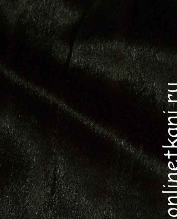 Ткань Искусственный мех 0093 цвет черный картинка