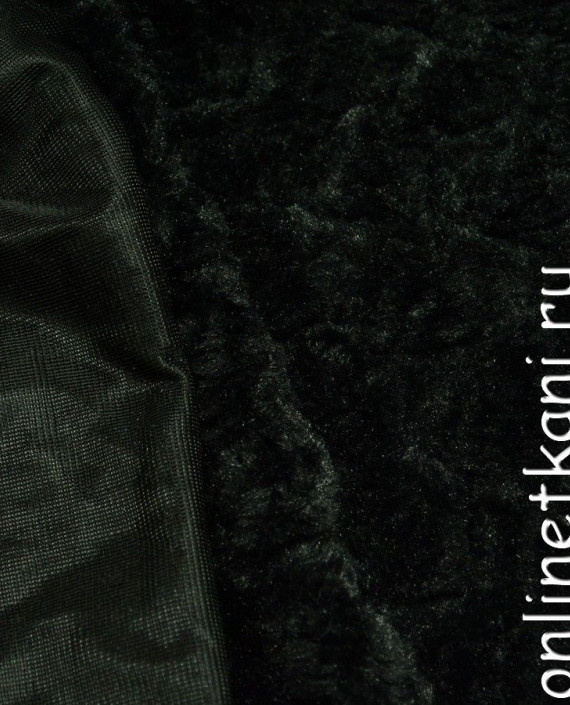Ткань Искусственный мех 0113 цвет черный картинка 1