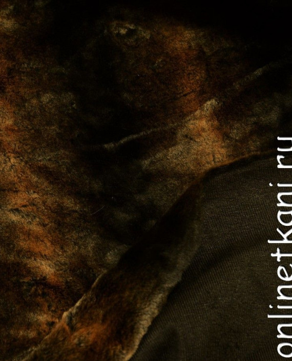 Ткань Искусственный мех 0125 цвет коричневый картинка 2