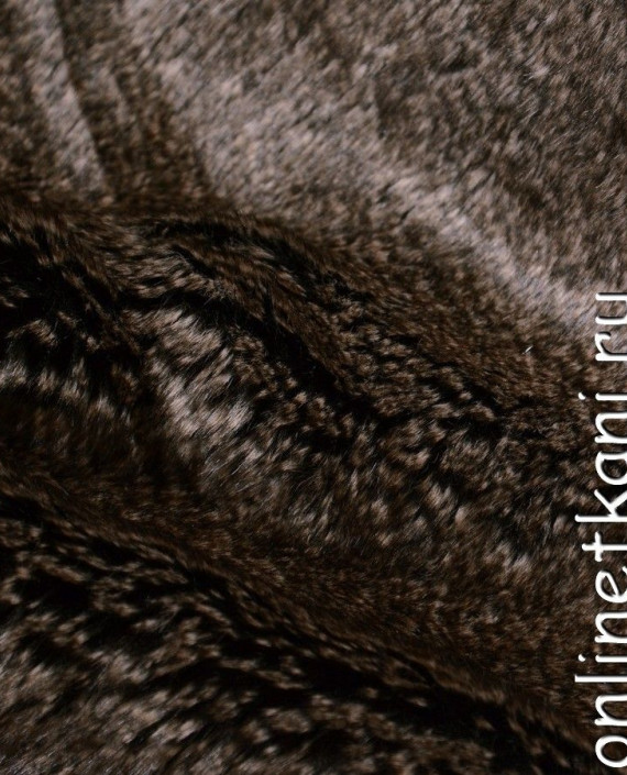 Ткань Искусственный мех 0128 цвет коричневый картинка