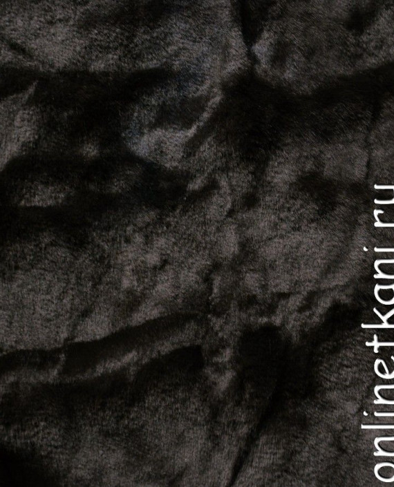 Ткань Искусственный мех 0134 цвет черный картинка
