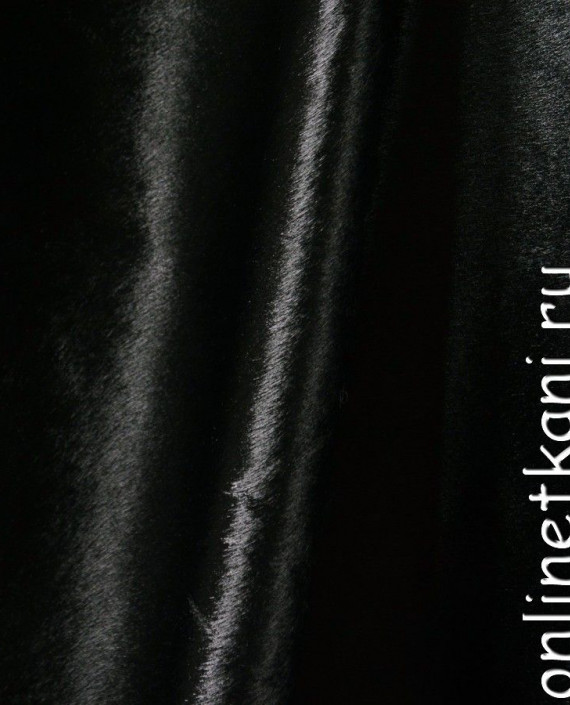 Ткань Искусственный мех 0135 цвет черный картинка