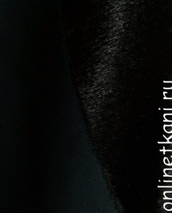 Ткань Искусственный мех 0135 цвет черный картинка 2