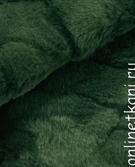 Ткань Искусственный мех 0149 цвет зеленый картинка 2