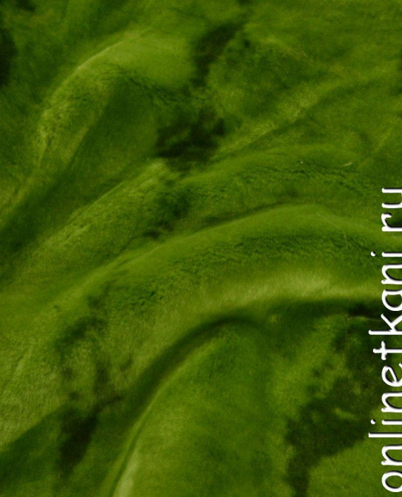 Ткань Искусственный мех 0151 цвет зеленый картинка 2