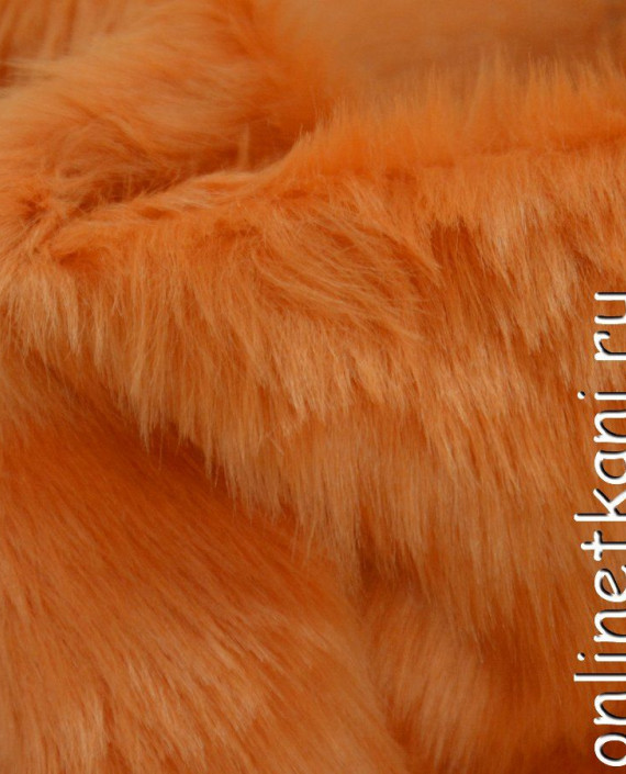 Ткань Искусственный мех 0165 цвет оранжевый картинка 1