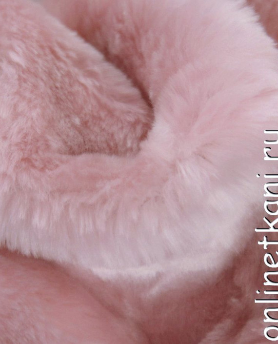 Ткань Искусственный мех 0170 цвет розовый картинка 2