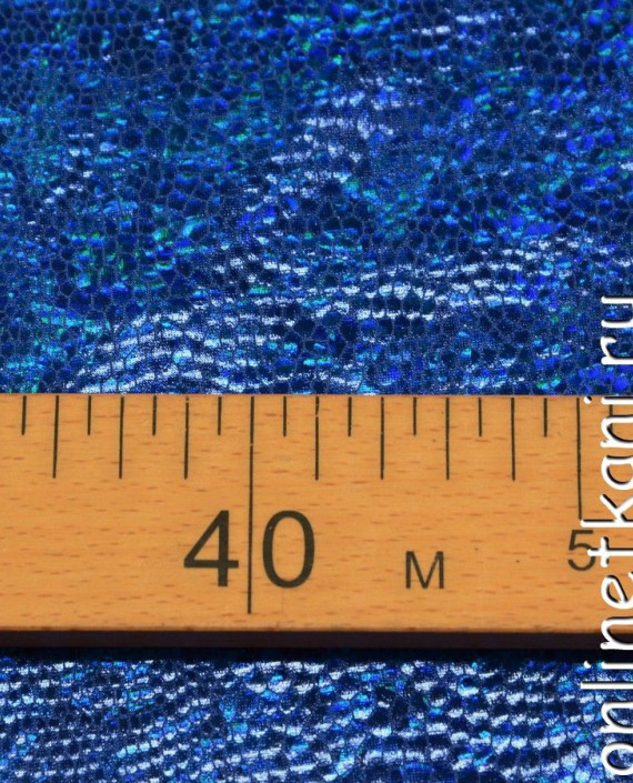 Ткань голограмма 012 цвет голубой картинка 1