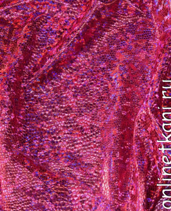 Ткань голограмма 013 цвет розовый картинка