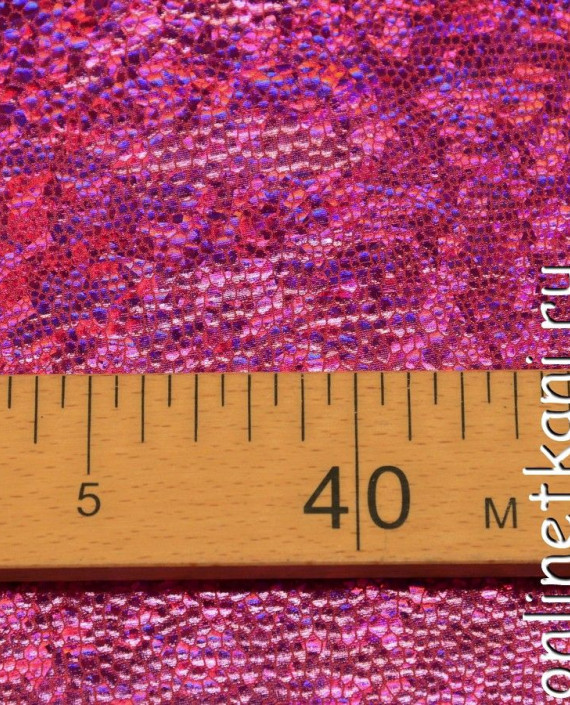 Ткань голограмма 013 цвет розовый картинка 2