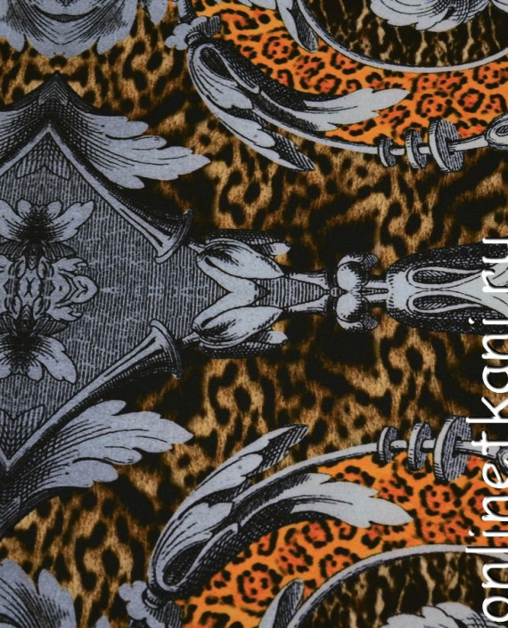 Ткань Плательная 0028 цвет разноцветный леопардовый картинка 2