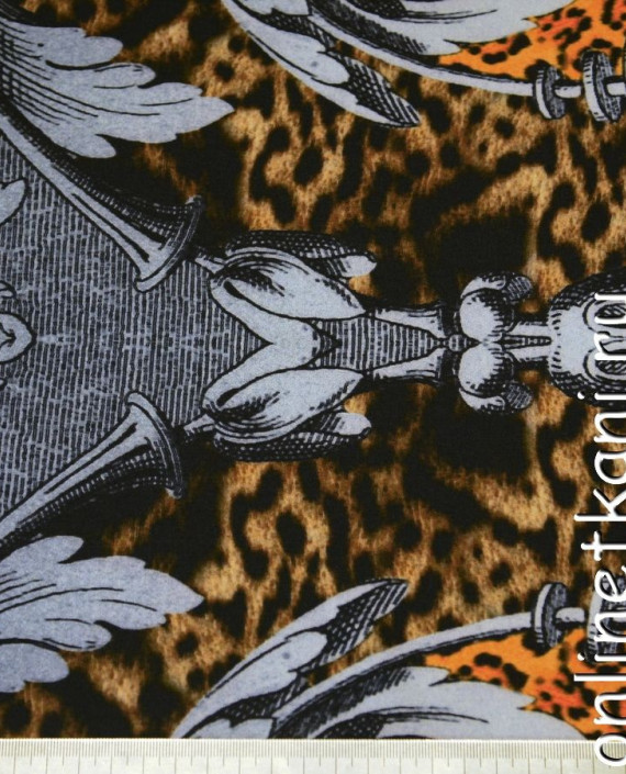 Ткань Плательная 0028 цвет разноцветный леопардовый картинка 1