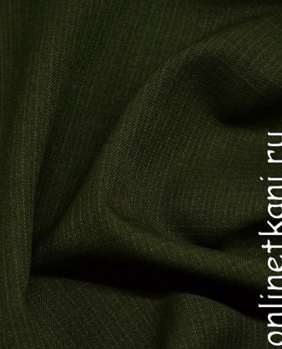 Ткань Костюмная 0124 цвет зеленый в клетку картинка