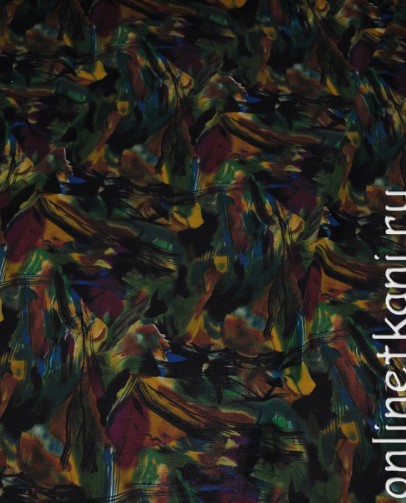 Ткань Шифон "Палитра" 0044 цвет разноцветный абстрактный картинка