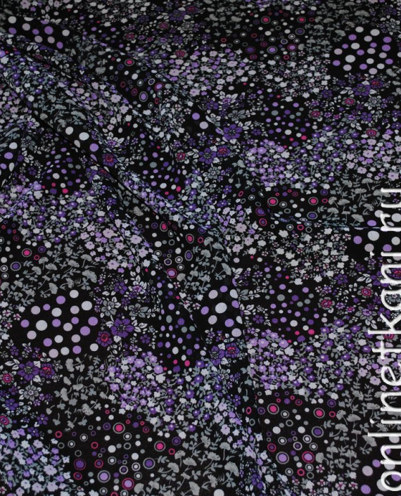 Ткань Шифон "Вечернее небо" 0046 цвет разноцветный абстрактный картинка