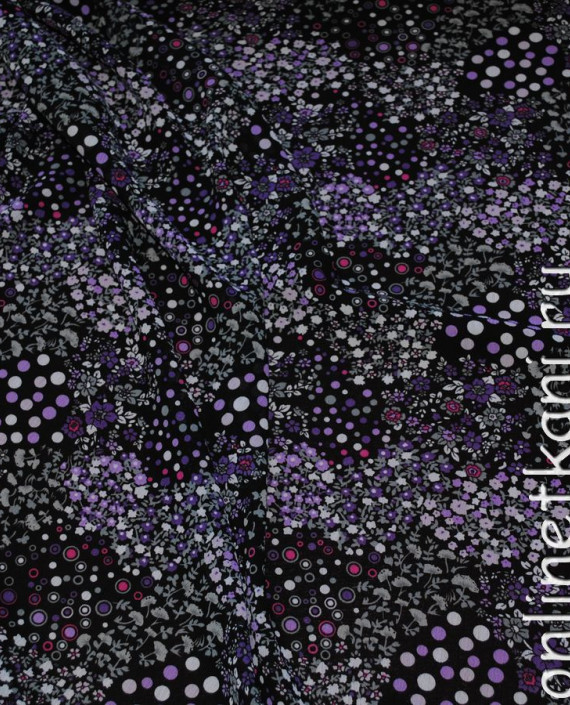 Ткань Шифон "Вечернее небо" 0046 цвет разноцветный абстрактный картинка 1