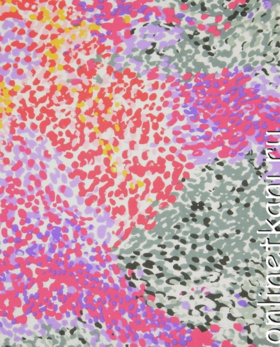 Ткань Шифон Набивной 0065 цвет разноцветный абстрактный картинка