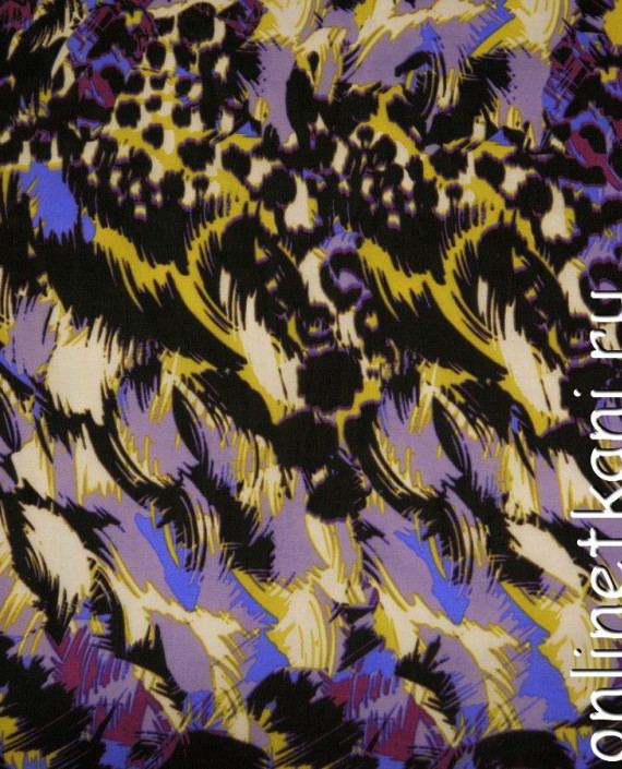 Ткань Шифон Набивной 0075 цвет разноцветный абстрактный картинка