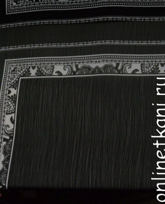 Ткань Шифон Набивной 0114 цвет серый абстрактный картинка