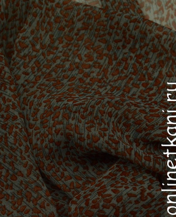 Ткань Шифон Набивной 0123 цвет разноцветный леопардовый картинка 1