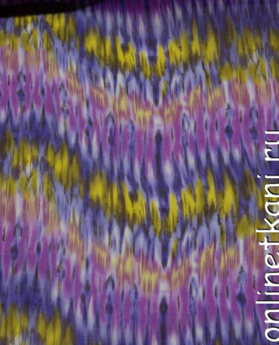 Ткань Шифон Набивной 0148 цвет разноцветный абстрактный картинка