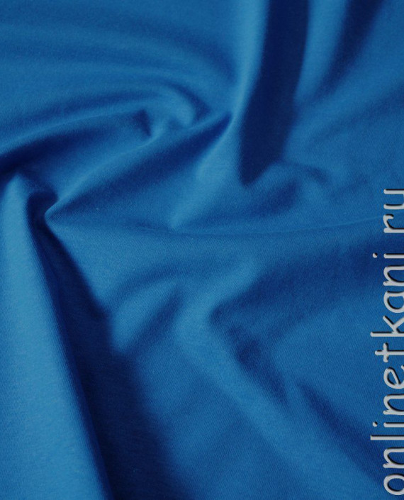 Ткань трикотаж "Голубой" 0047 цвет голубой картинка