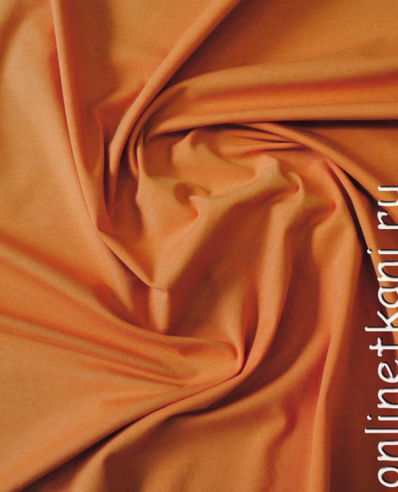 Ткань трикотаж "Мандарин" 0055 цвет оранжевый картинка