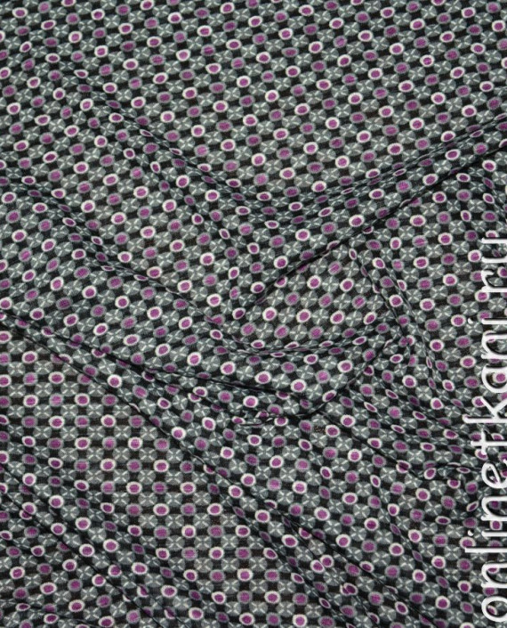 Ткань Трикотаж Хлопок "Абелия" 0003 цвет разноцветный геометрический картинка 1