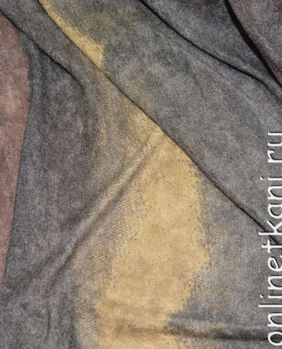 Ткань Трикотаж Хлопок "Айседора" 0014 цвет серый в полоску картинка