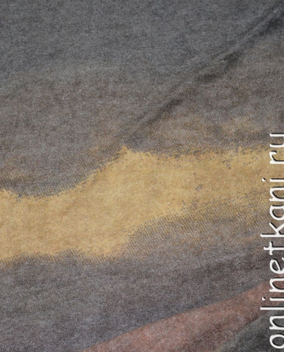 Ткань Трикотаж Хлопок "Айседора" 0014 цвет серый в полоску картинка 3