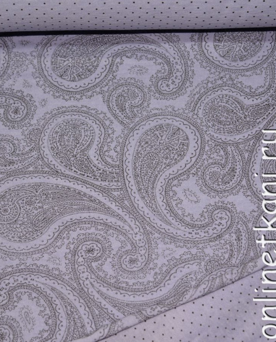 Ткань Трикотаж Хлопок "Александри" 0015 цвет серый абстрактный картинка 1