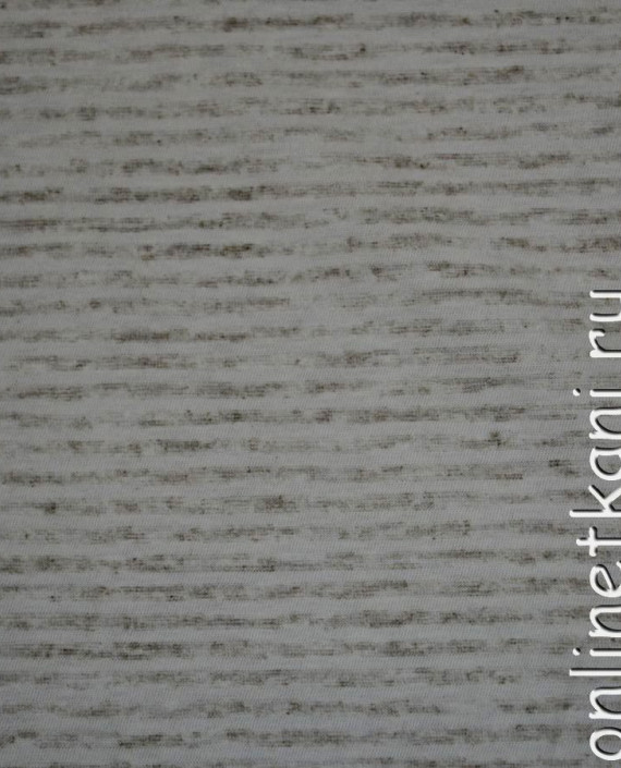 Ткань Трикотаж Хлопок "Анджел" 0021 цвет серый в полоску картинка 1