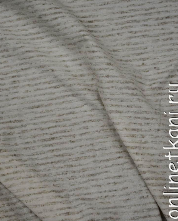 Ткань Трикотаж Хлопок "Анджел" 0021 цвет серый в полоску картинка 2