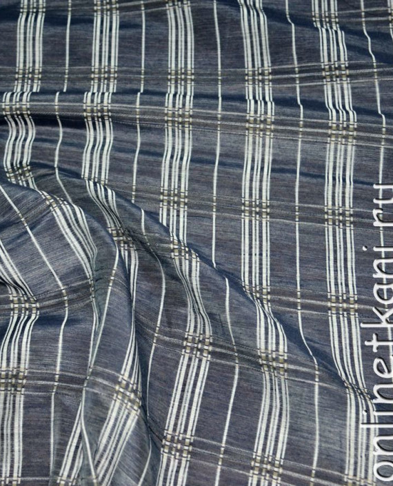 Ткань Рубашечная "Шелковая простота" 0025 цвет серый в клетку картинка