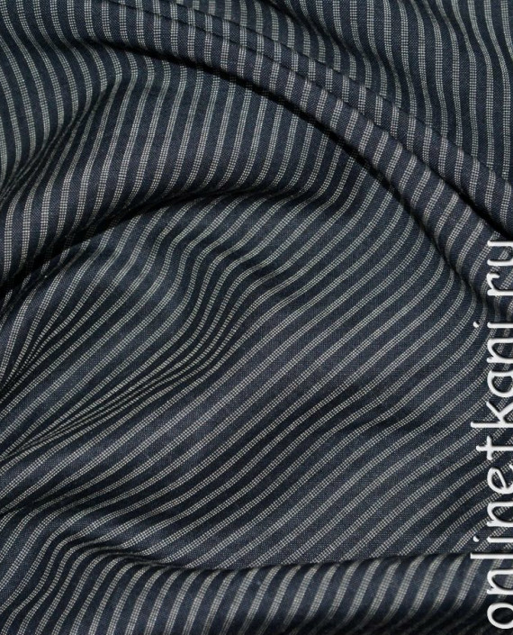 Ткань Рубашечная "Отличный вкус" 0026 цвет серый в полоску картинка
