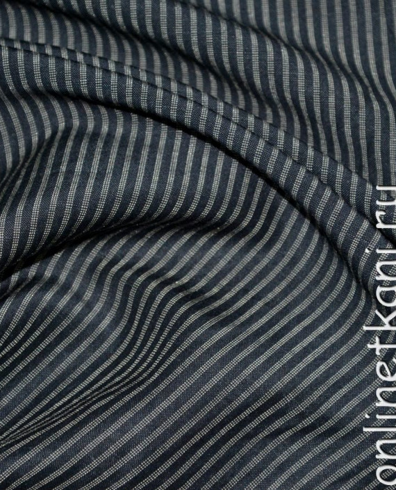 Ткань Рубашечная "Отличный вкус" 0026 цвет серый в полоску картинка 1